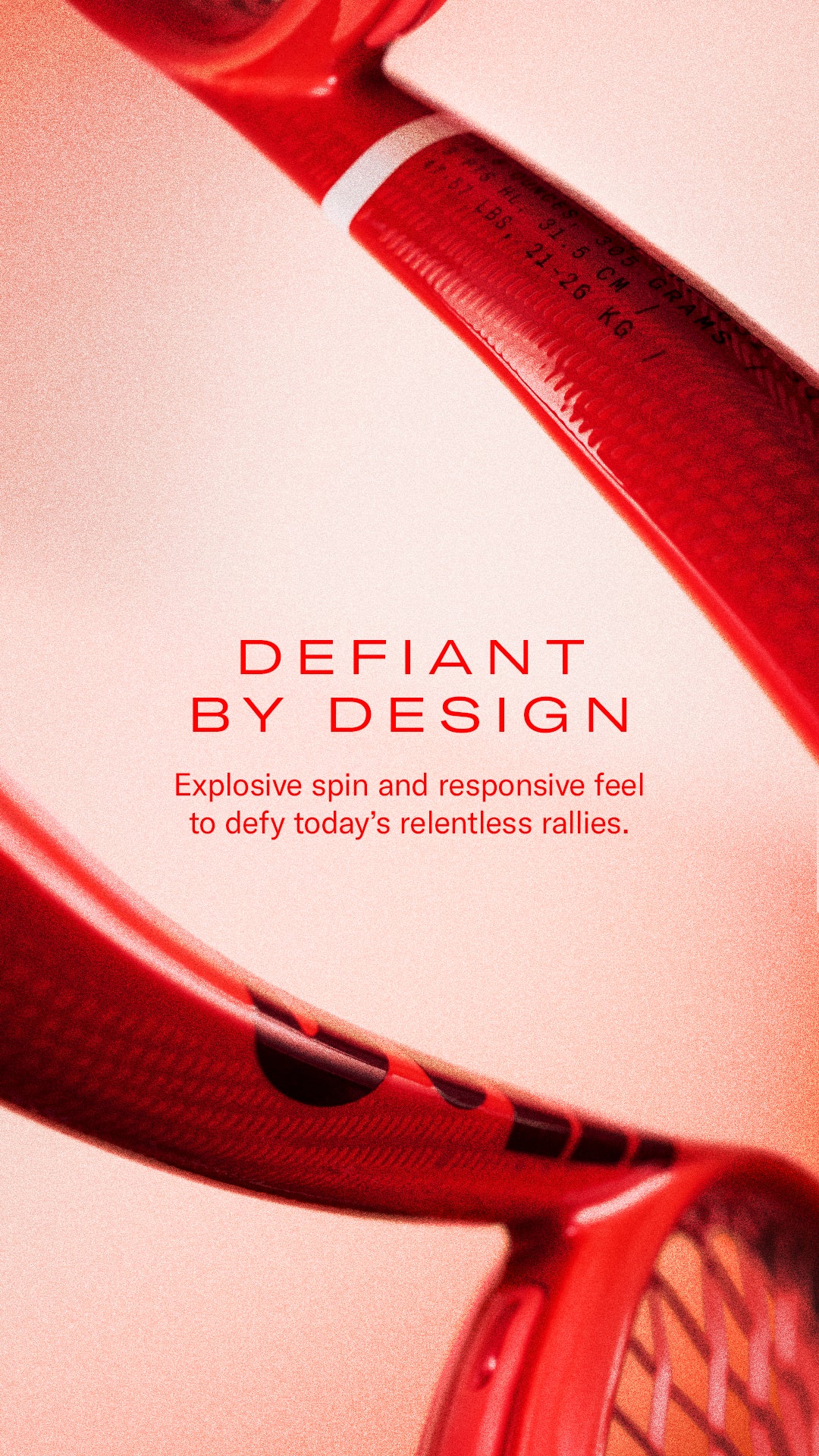 Wilson Defyer racket in Adrenalyn Red