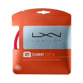 Luxilon Element IR Soft 127 Tennis String Set (Red)