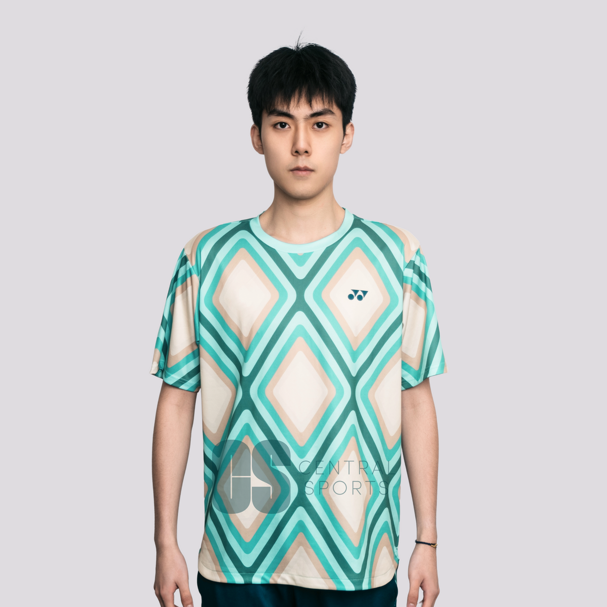 Yonex Diamond Tech T-Shirt Men Jade/Ivory