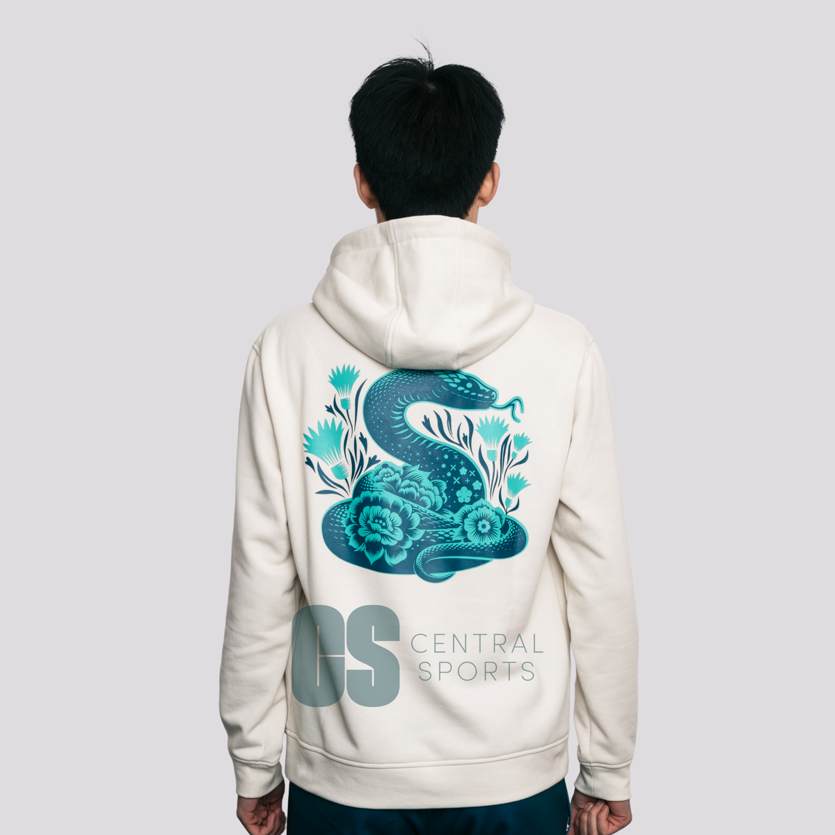 Yonex Coiled Snake Unisex Hood Ivory