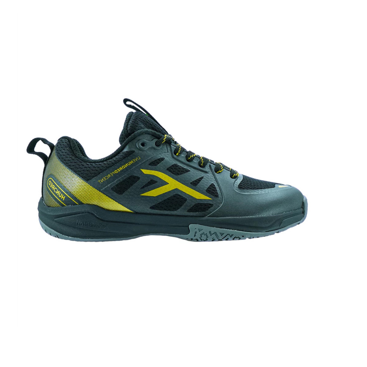 Hundred Velocity Z Badminton Shoes - Black/Gold
