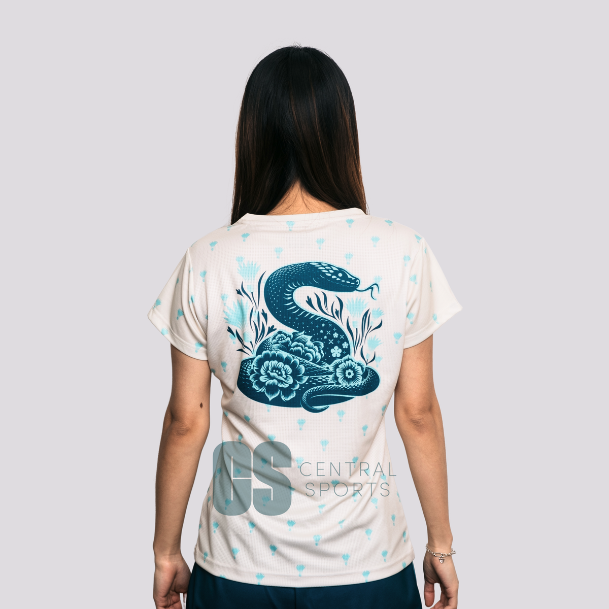 Yonex Coiled Snake Women Tech T-Shirt Ivory