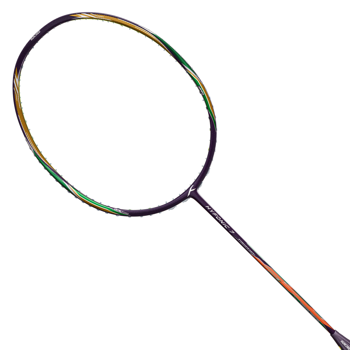 Hundred Hyfonic 7 Badminton Racket - Purple/Green