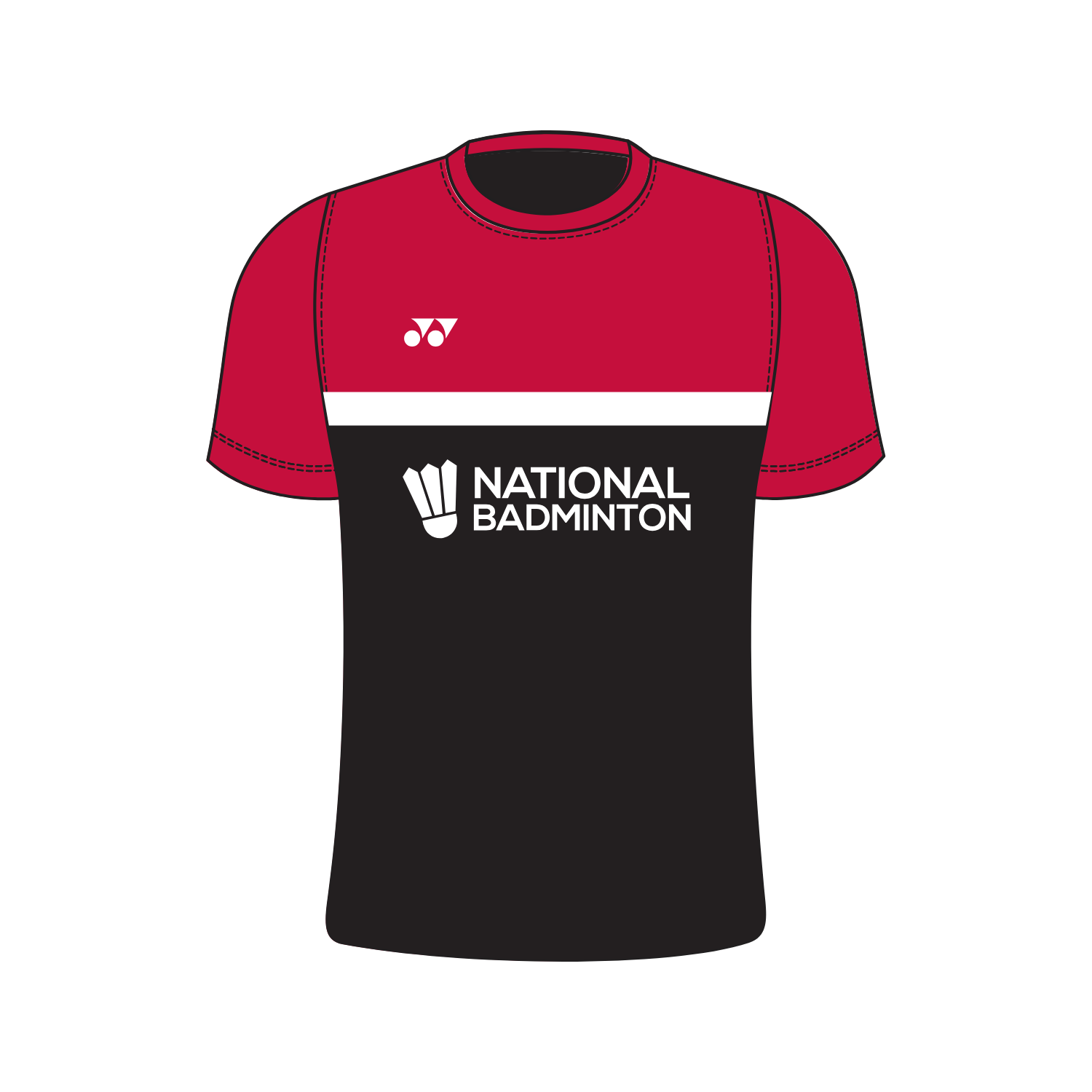 National Badminton Yonex T006 Power Crew Neck T-Shirt Women - Red