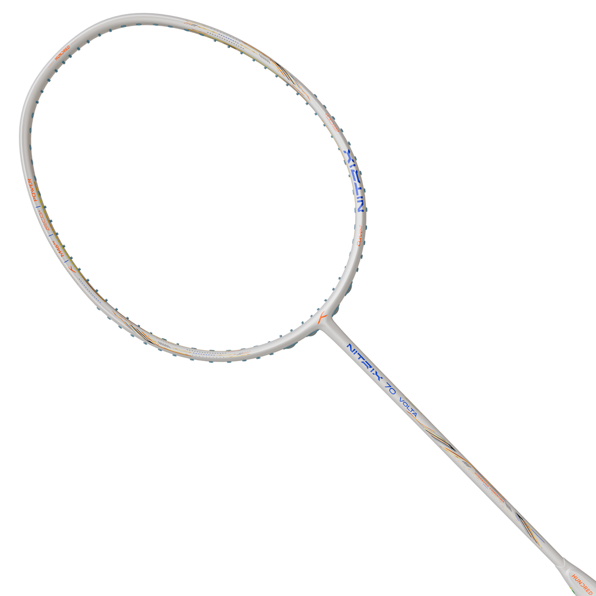 Hundred Nitrix 70 Volta Badminton Racket - White