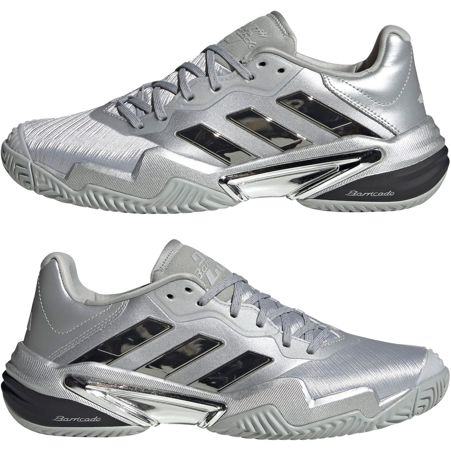 Adidas Barricade 13 Silver Edition Tennis Shoes Men - Silver