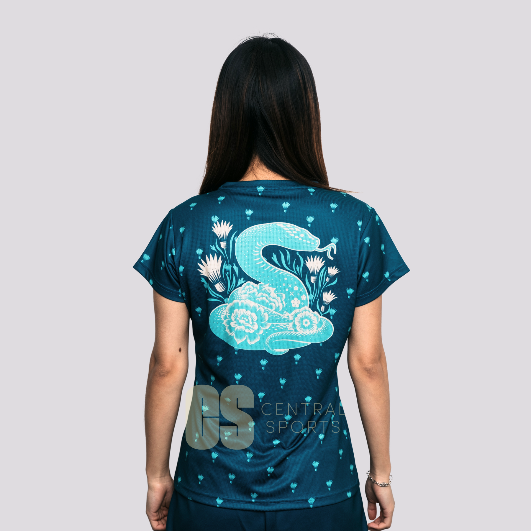 Yonex Coiled Snake Women Tech T-Shirt Dark Jade