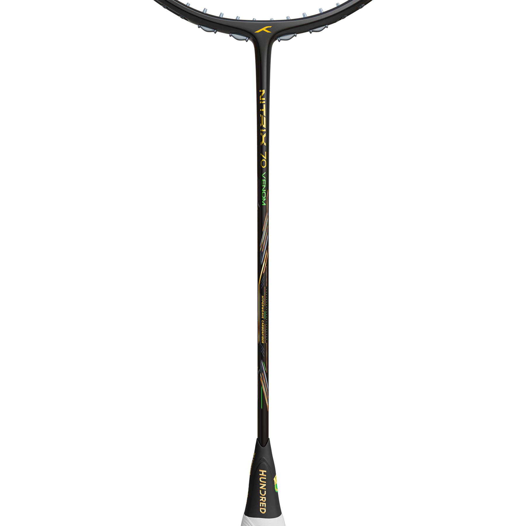 Hundred Nitrix 70 Venom Badminton Racket - Black/Green