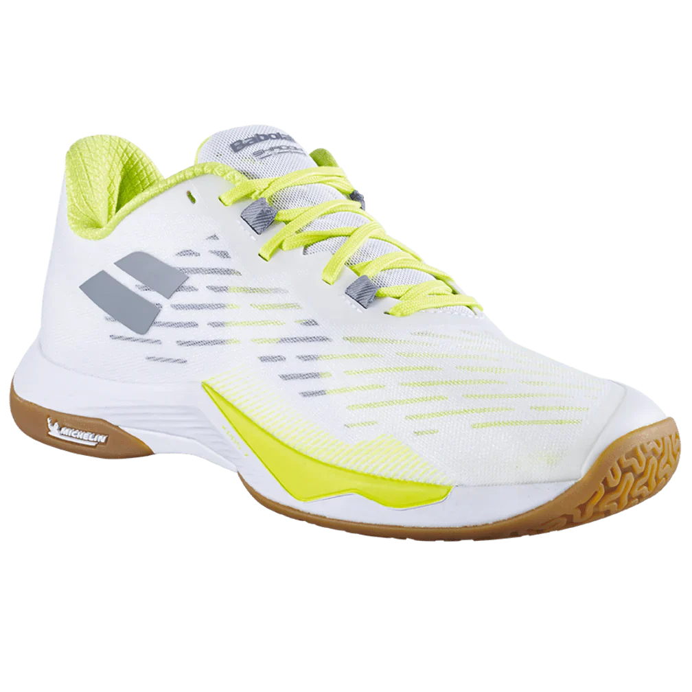 Babolat Shadow Tour 5 Badminton Shoes Men - White/Lime