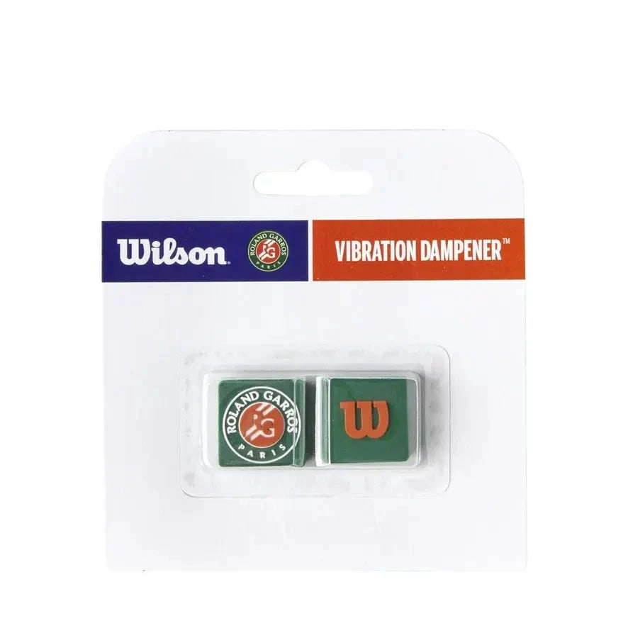 Wilson Roland Garros Dampeners, Green/Orange, front view