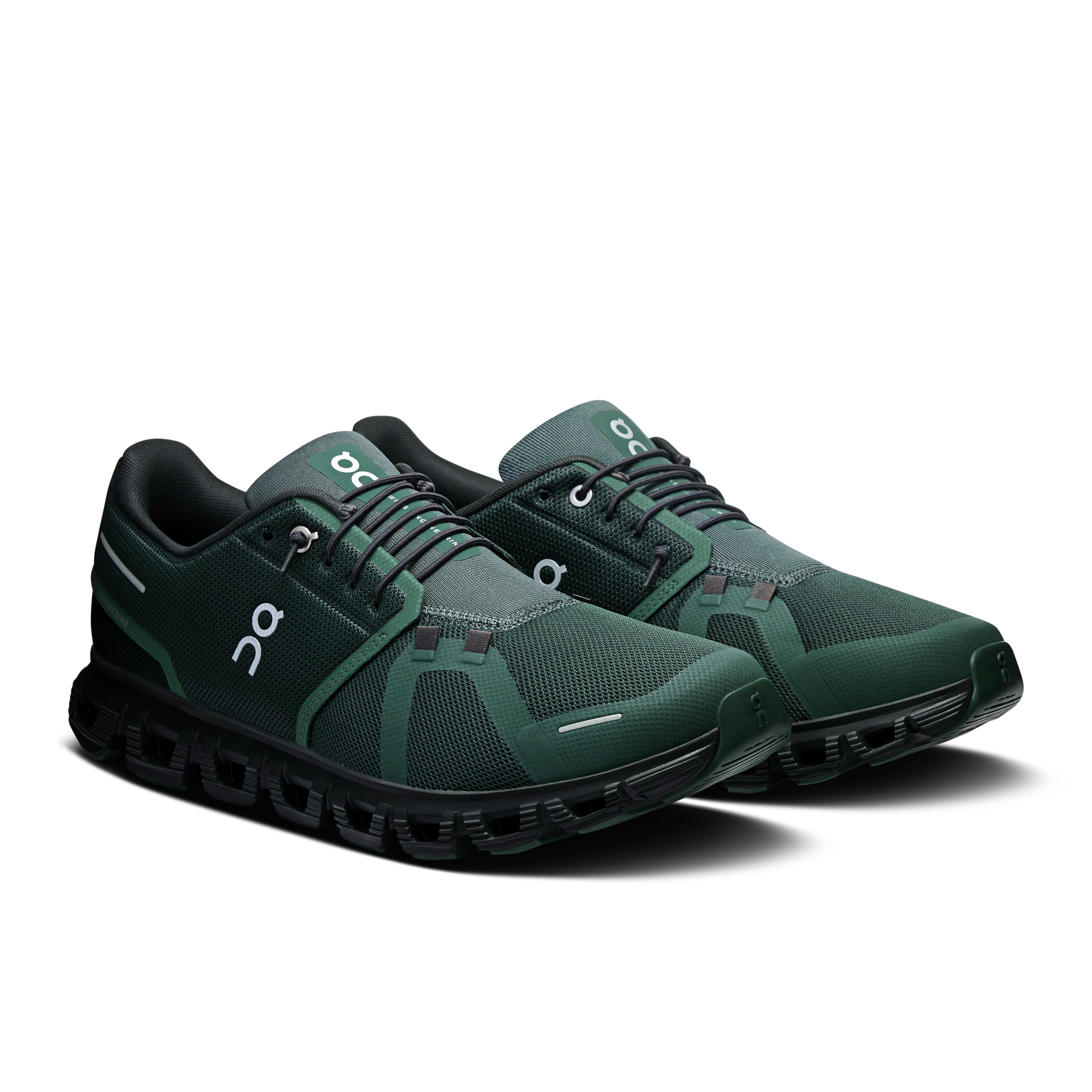 On Cloud 6 Running Shoes Men - Evergreen/Black