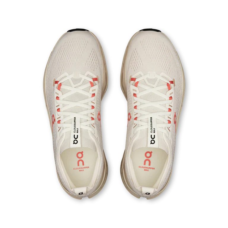 On Running Cloudsurfer Max Running Shoe Women - Ivory/Salmon
