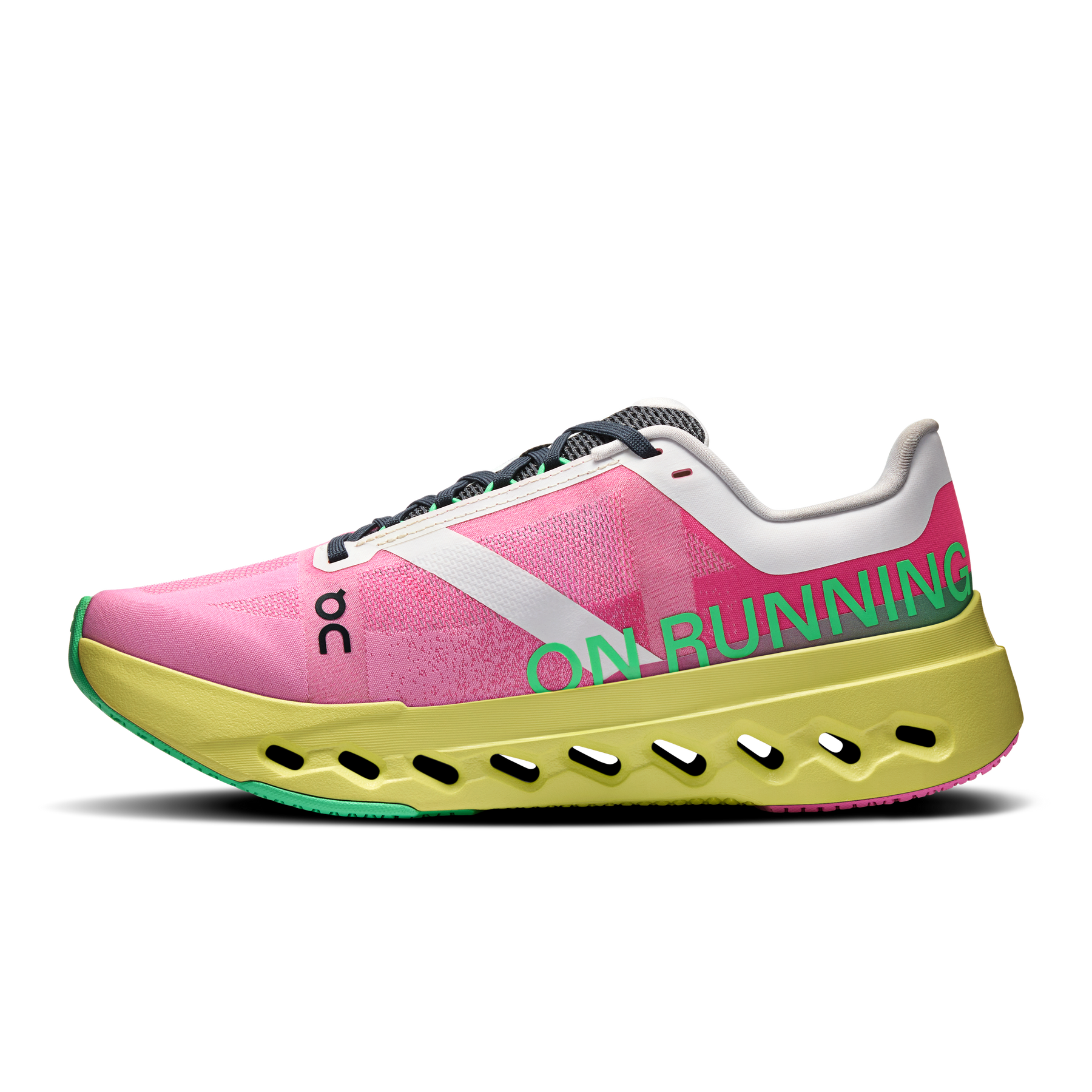 ON Cloudsurfer Next 2 Running Shoes Women-Pink/Limelight