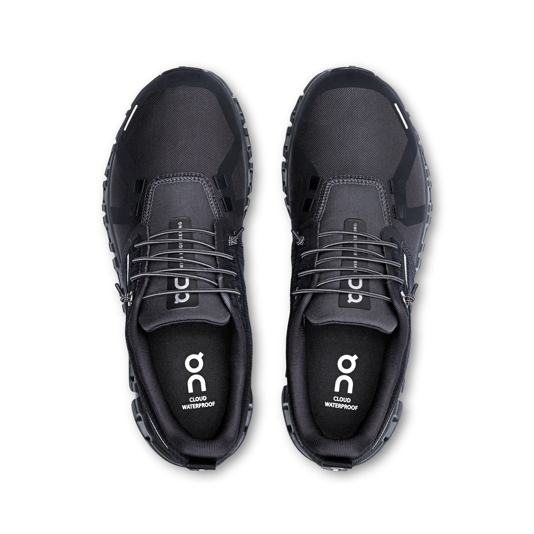 On Cloud 6 Waterproof Running Shoes Women - Black/Black