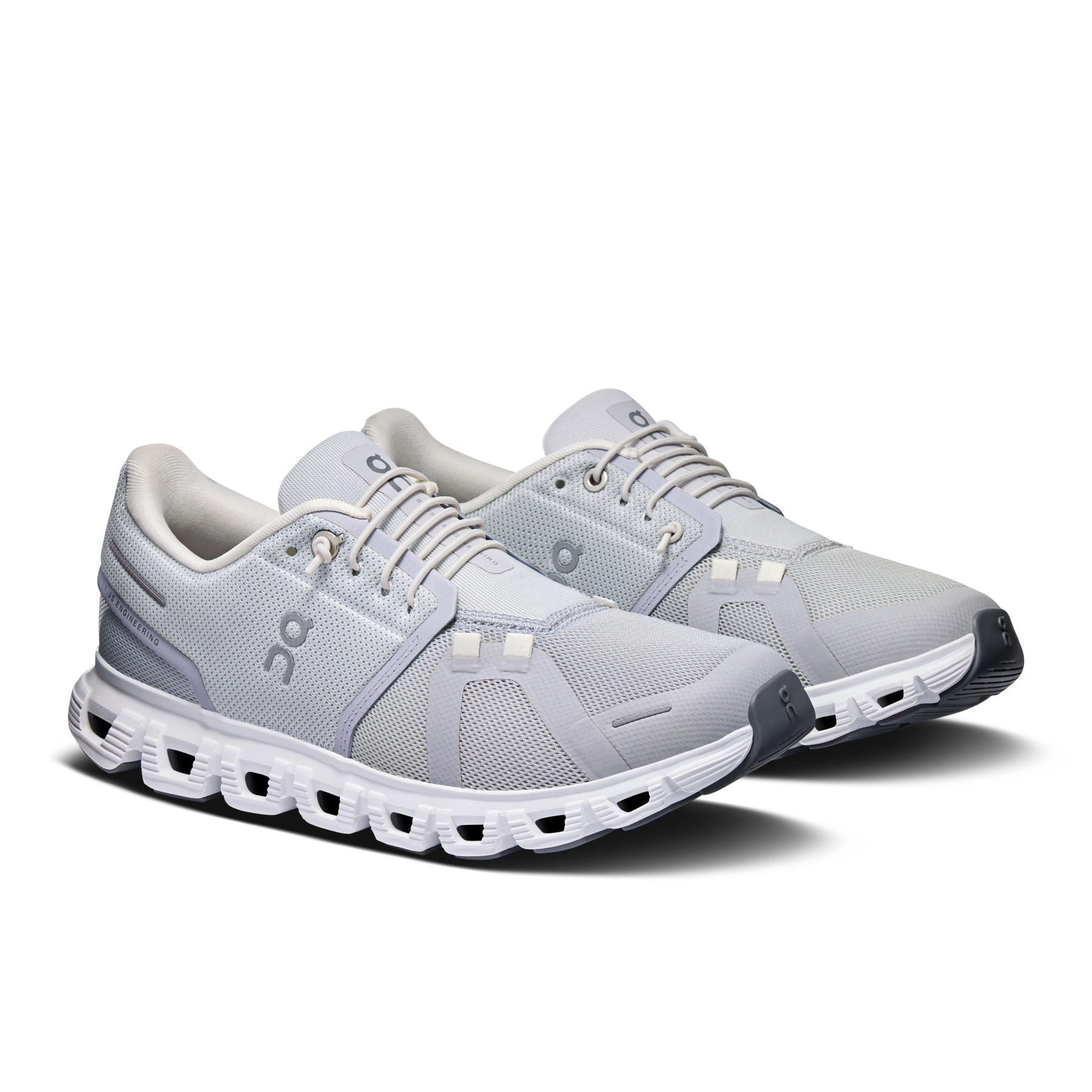 On Cloud 6 Running Shoes Men - Glacier/White