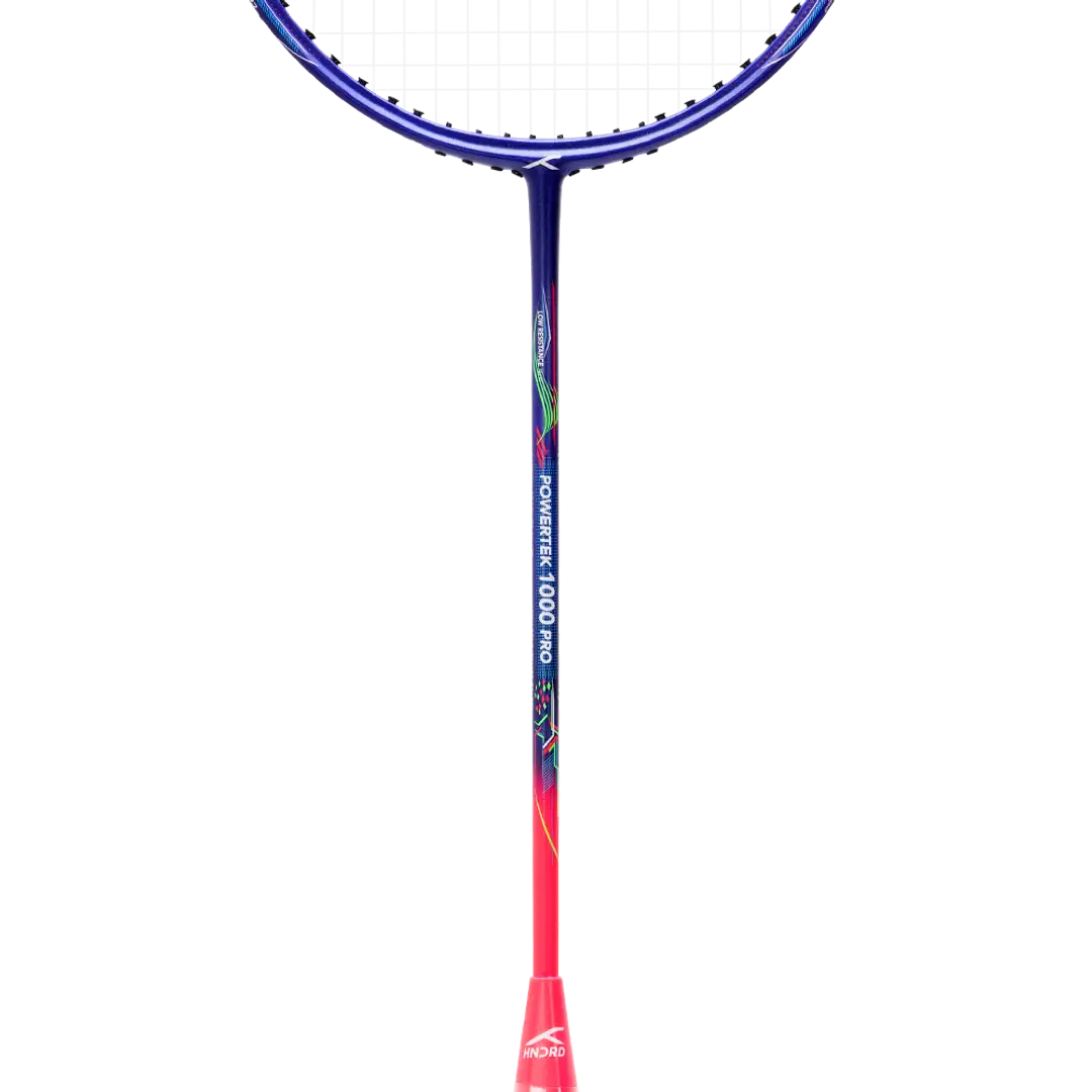 Hundred Powertek 1000 Pro 1U Badminton Racket - Navy/Pink