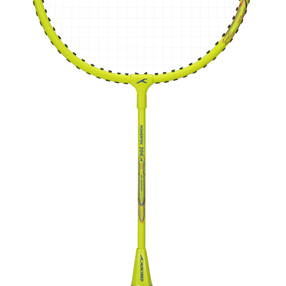 Hundred Powertek 200 2U Junior Badminton Racket - Yellow