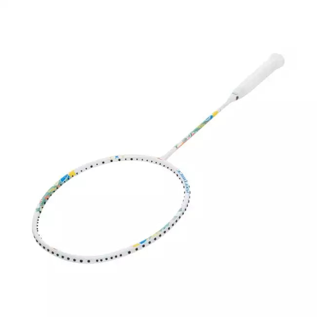 Li-Ning AxForce Junior Badminton Racket - White/Black