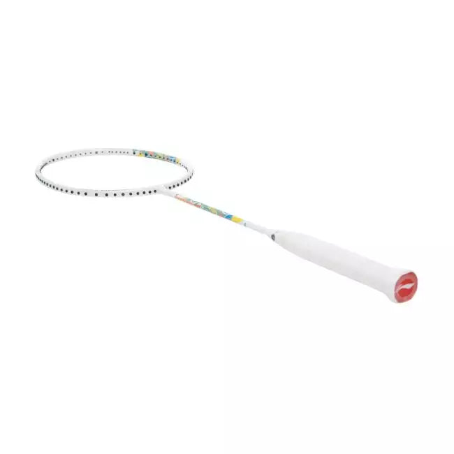 Li-Ning AxForce Junior Badminton Racket - White/Black