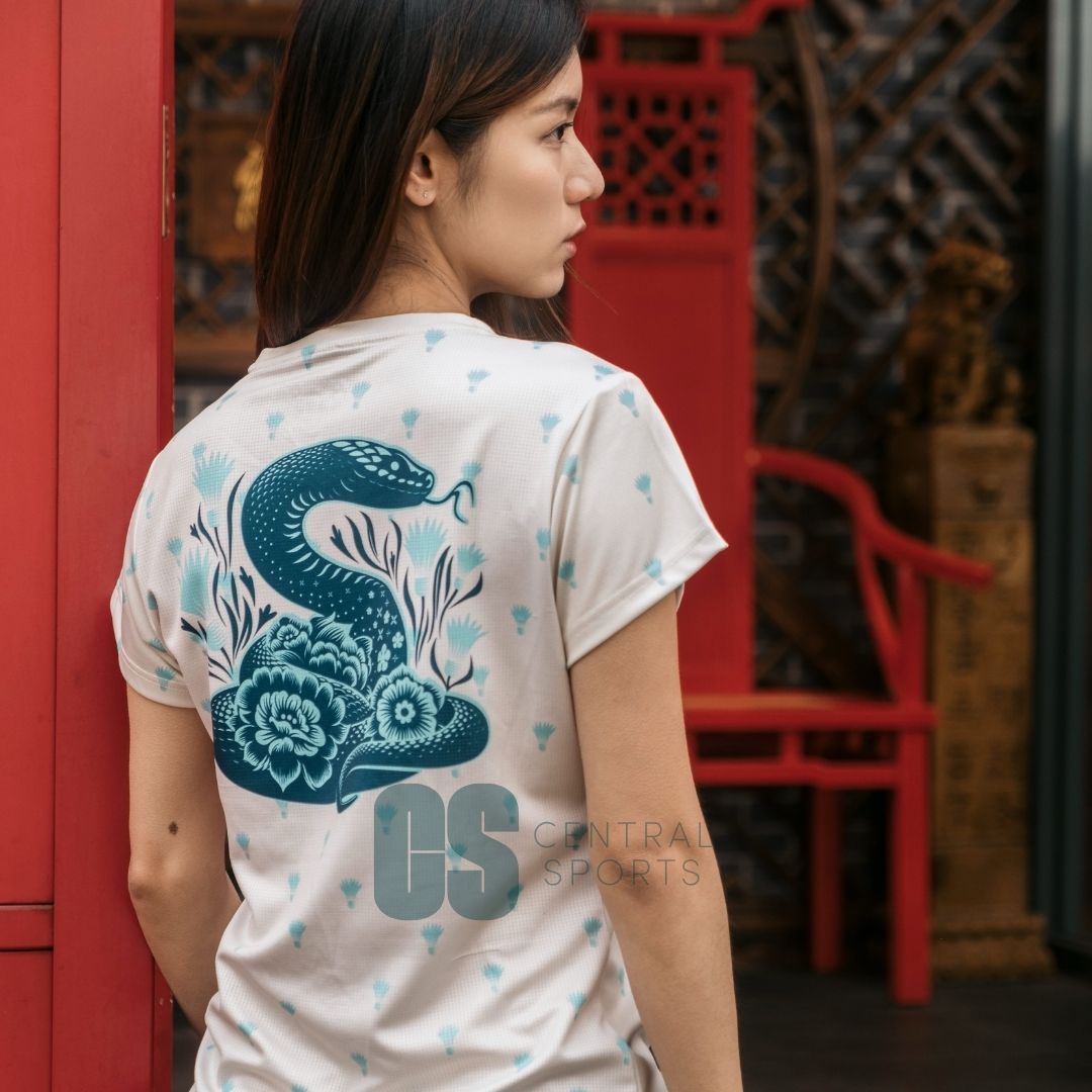Yonex Coiled Snake Women Tech T-Shirt Ivory