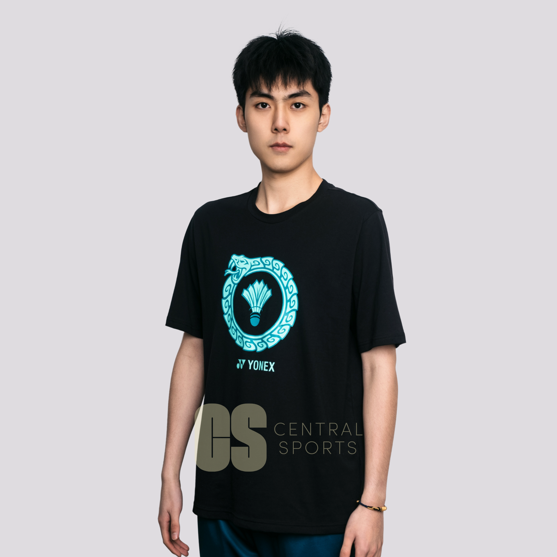 Yonex Snake Ring Mens Cotton T-Shirt Jade