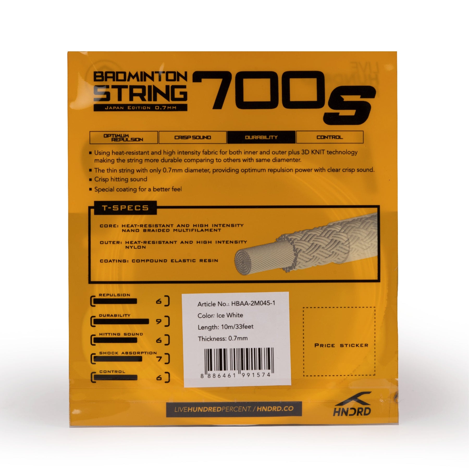 Hundred 700 S Badminton String HBAA-2M045-1