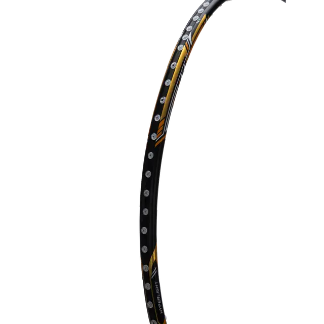 Hundred Nuclear 72 6U Badminton Racket - Black/White/Gold
