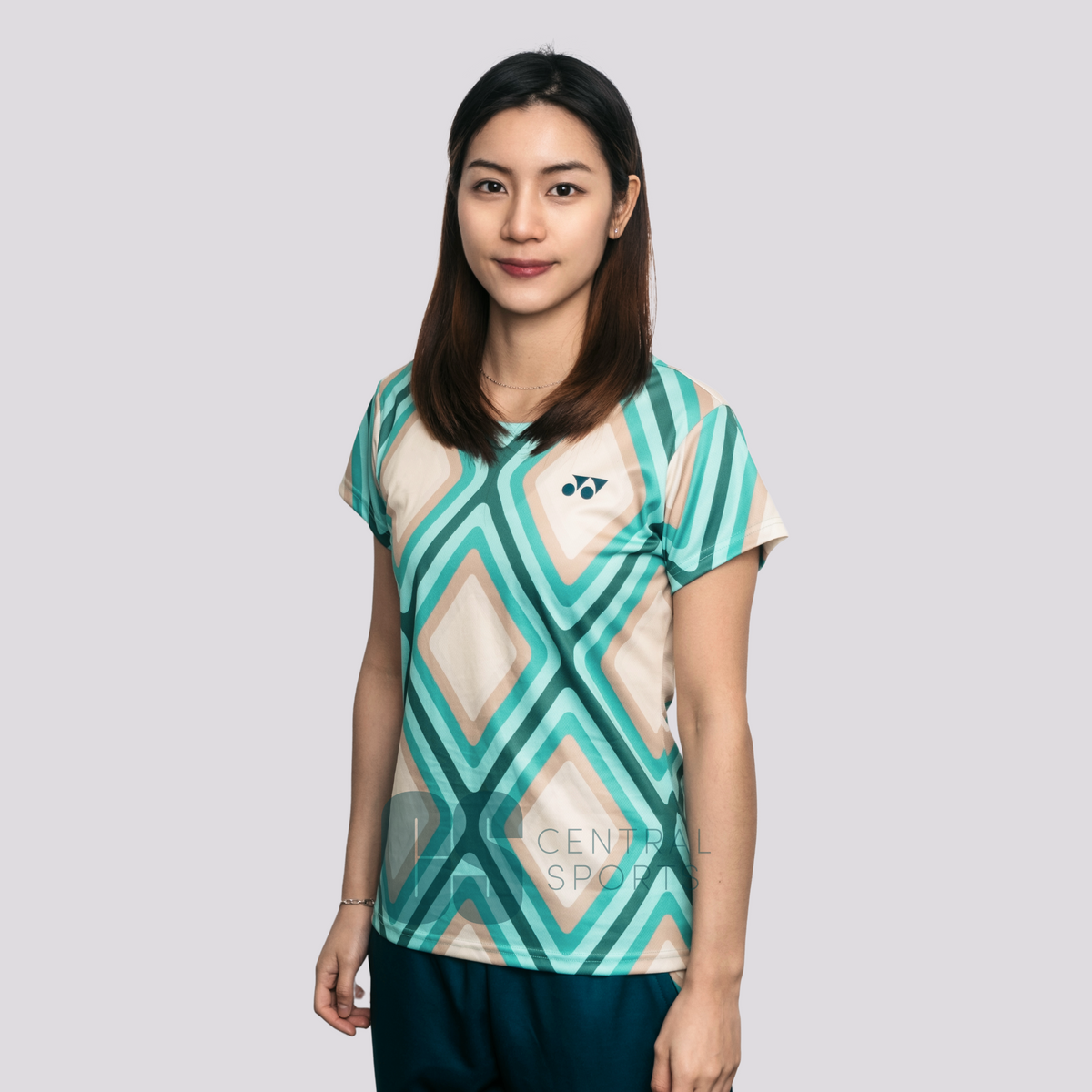 Yonex Diamond Tech T-Shirt Women Jade/Ivory