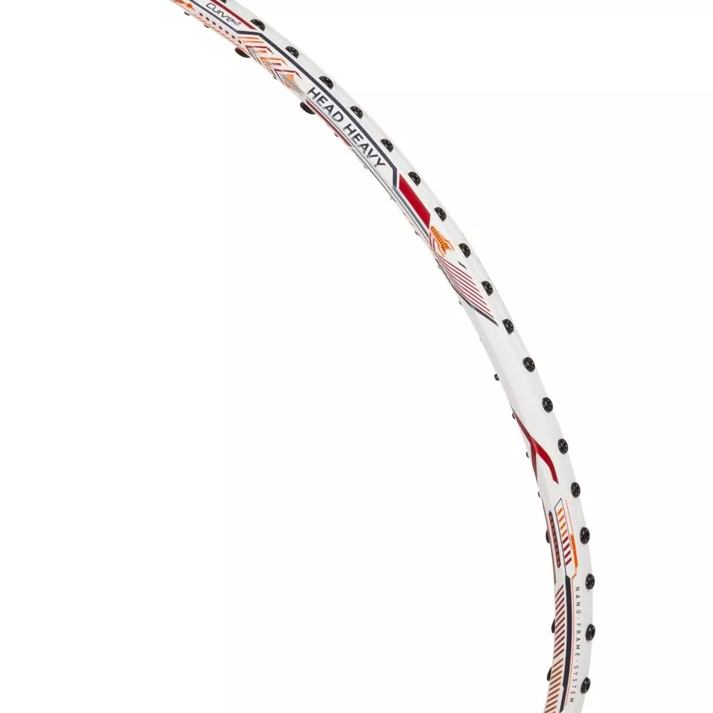 Hundred Viper 9000-5U Badminton Racket - White/Red