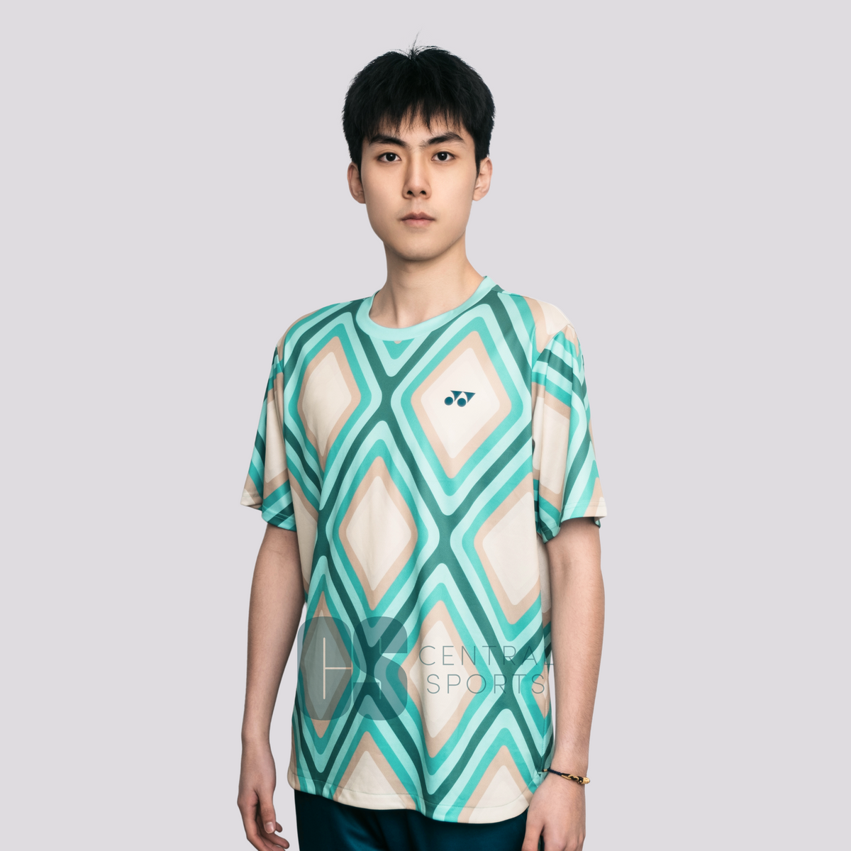Yonex Diamond Tech T-Shirt Men Jade/Ivory