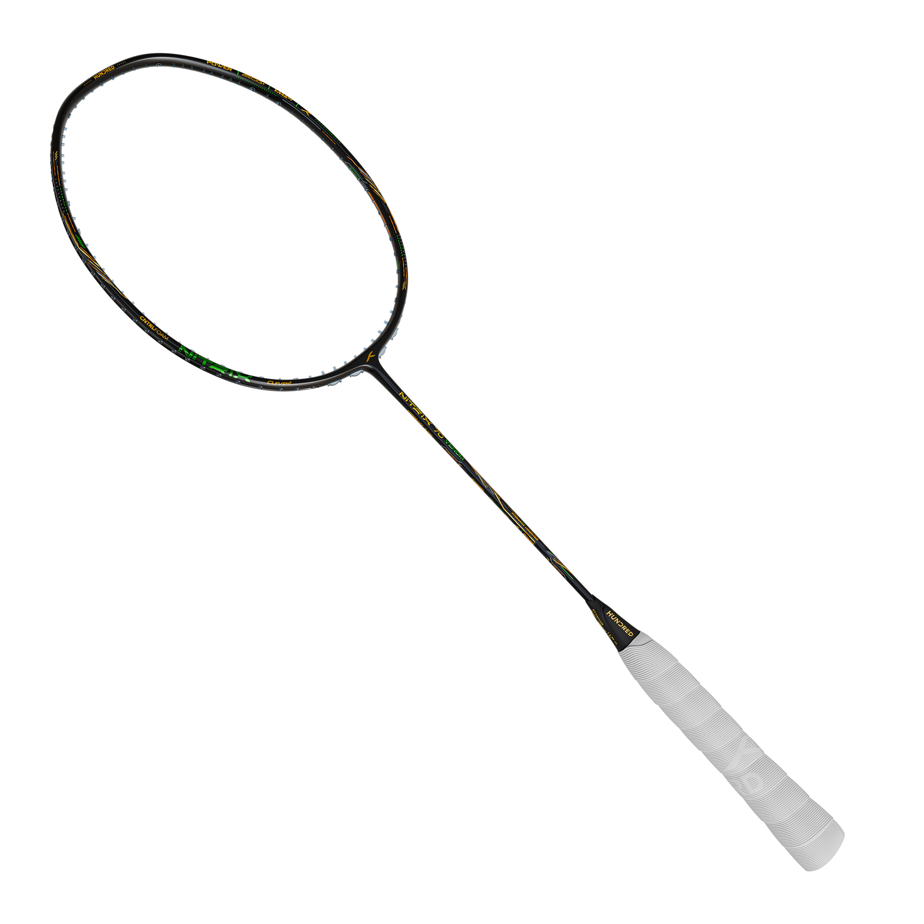 Hundred Nitrix 70 Venom Badminton Racket - Black/Green