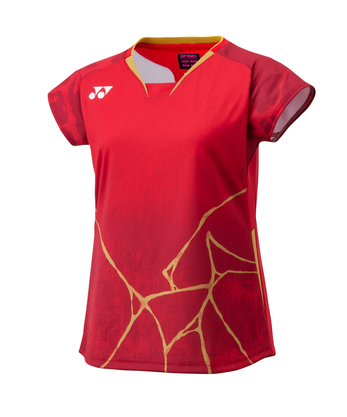 Yonex Team Japan Women Crew Neck Shirt 20962YX - Wine Wine Clothing Yonex