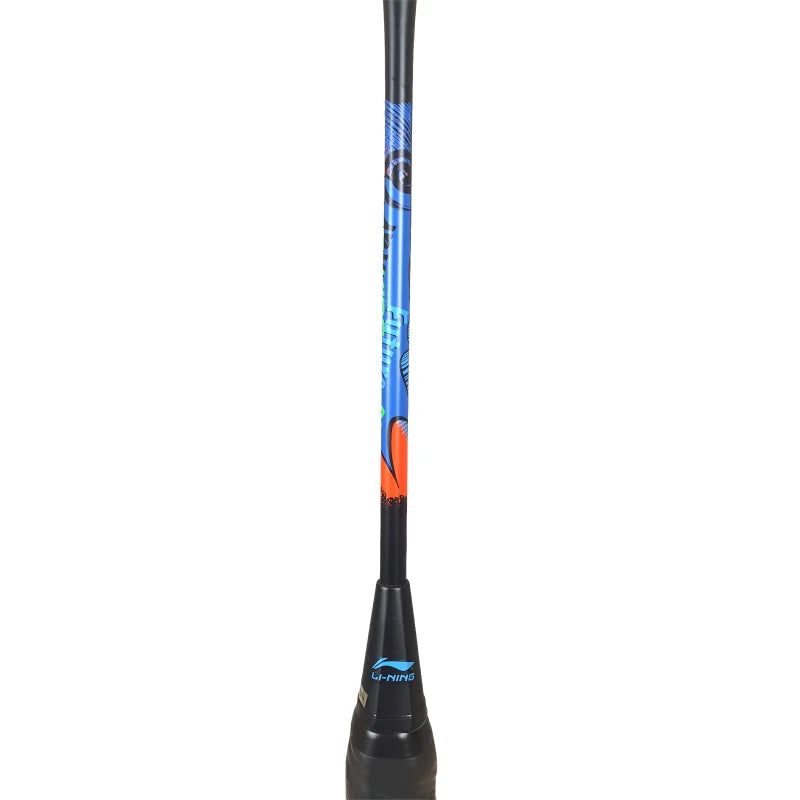 Li-Ning AxForce Kids Badminton Racket - White/Black