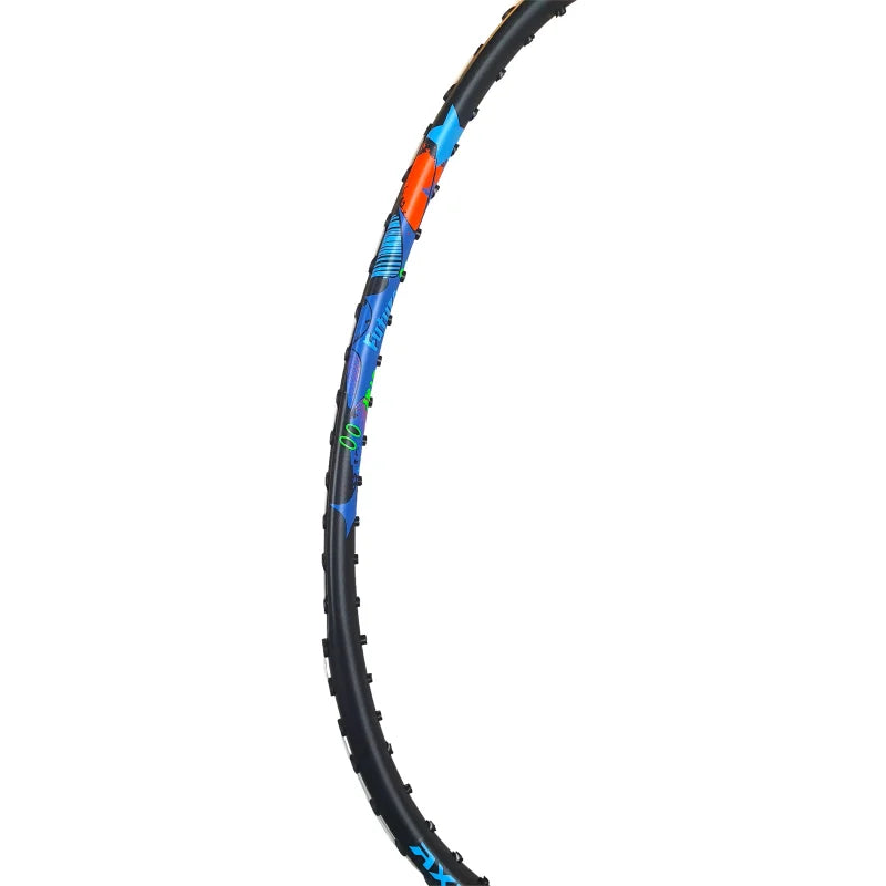 Li-Ning AxForce Kids Badminton Racket - White/Black