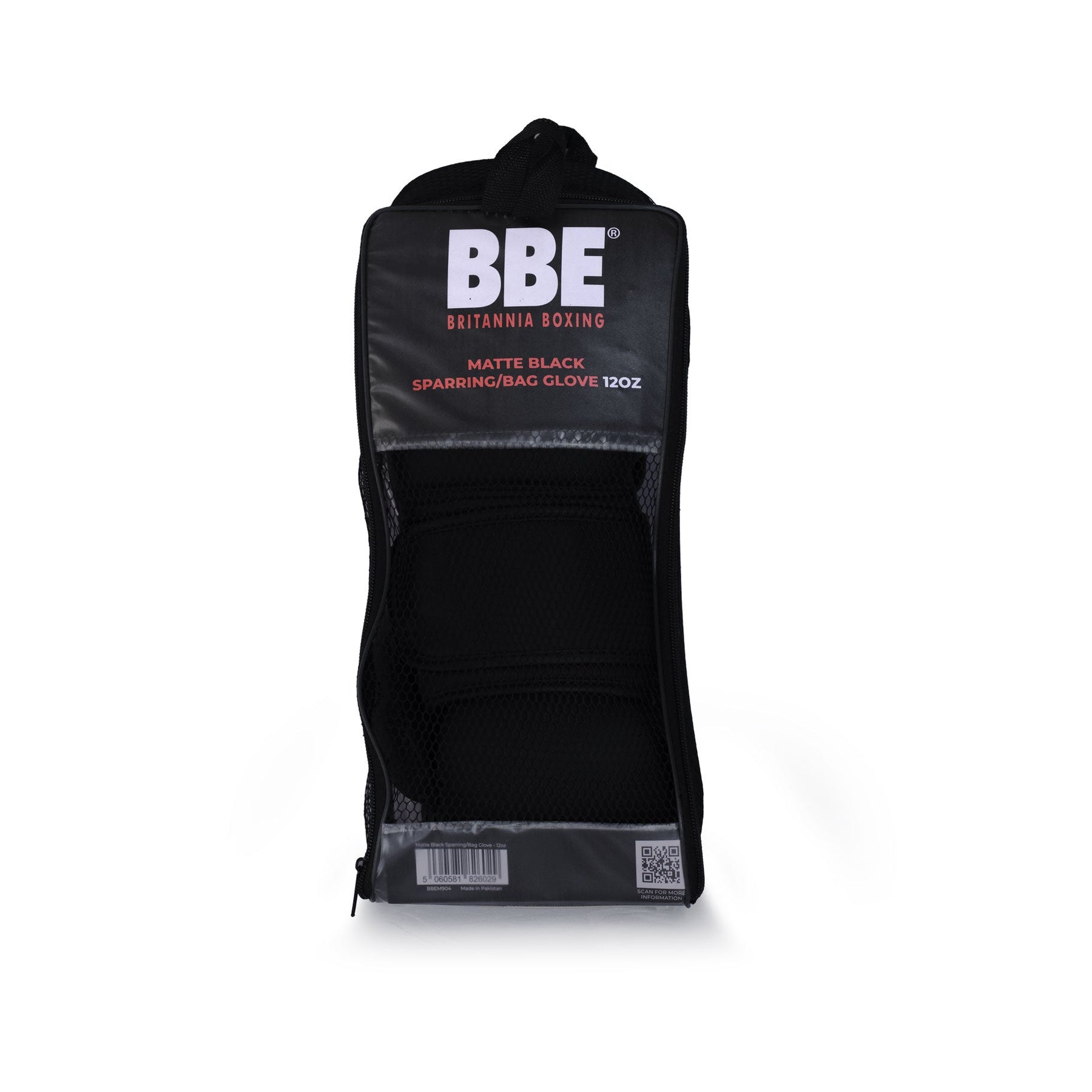 Fitness Mad Matte Black Boxing Gloves 12oz BBEM904