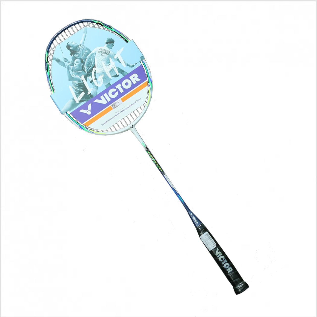 Victor Auraspeed Lightfighter 80A Badminton Racket Unstrung - Pearl White