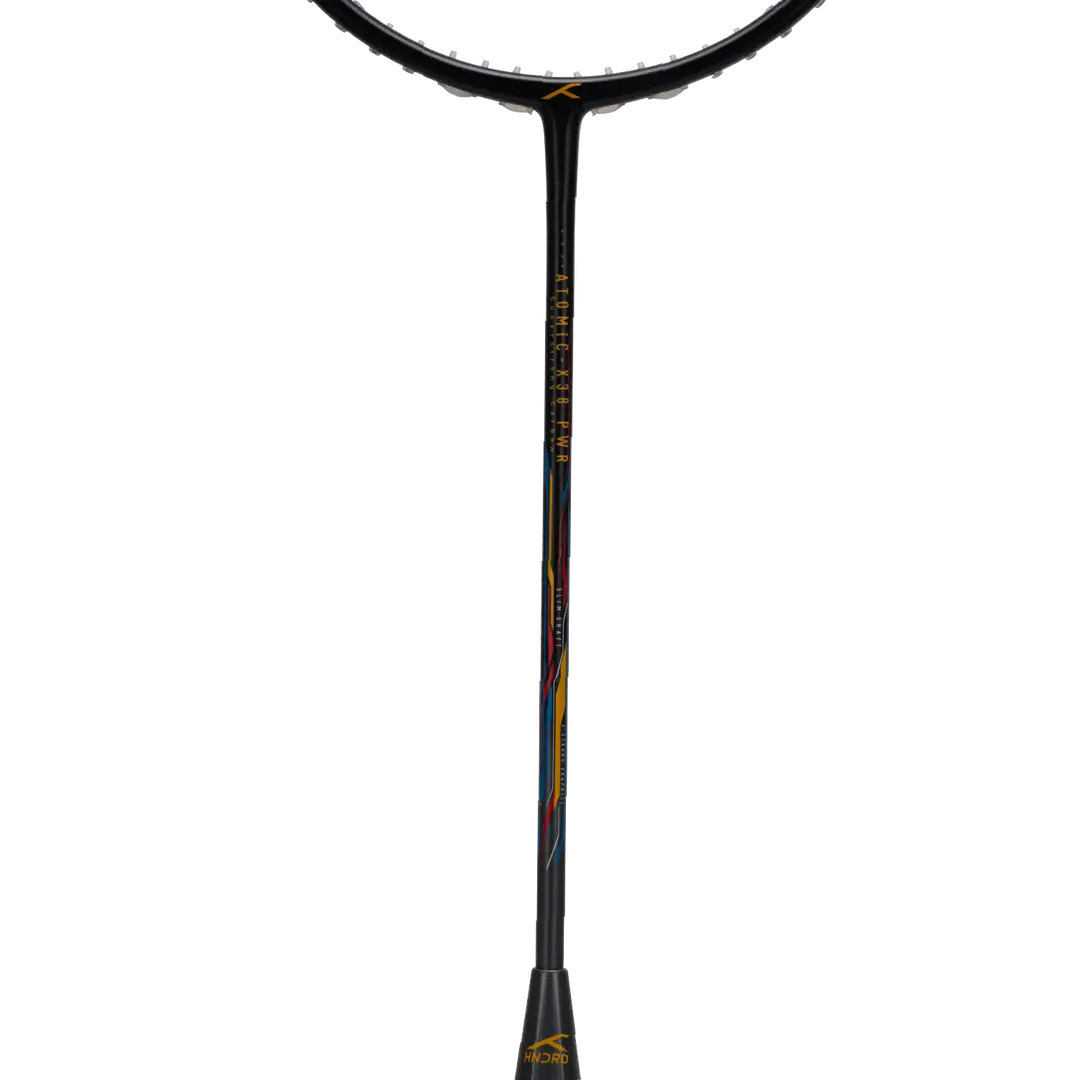 Hundred Atomic X 38 Power 3U Badminton Racket - Black/Grey