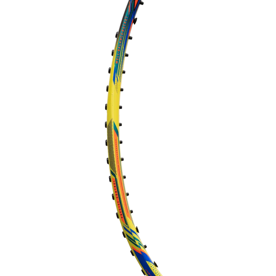 Hundred N-Ergy 80 4U Badminton Racket - Lime/Dark Grey