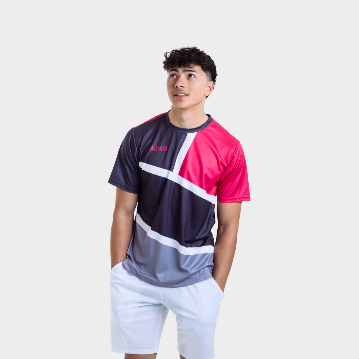 Aixo Court Mens T Shirt Graphite