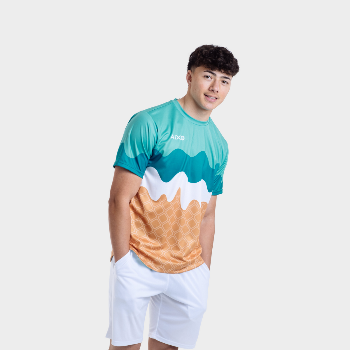 Aixo Sundae Mens T Shirt Mint Delight