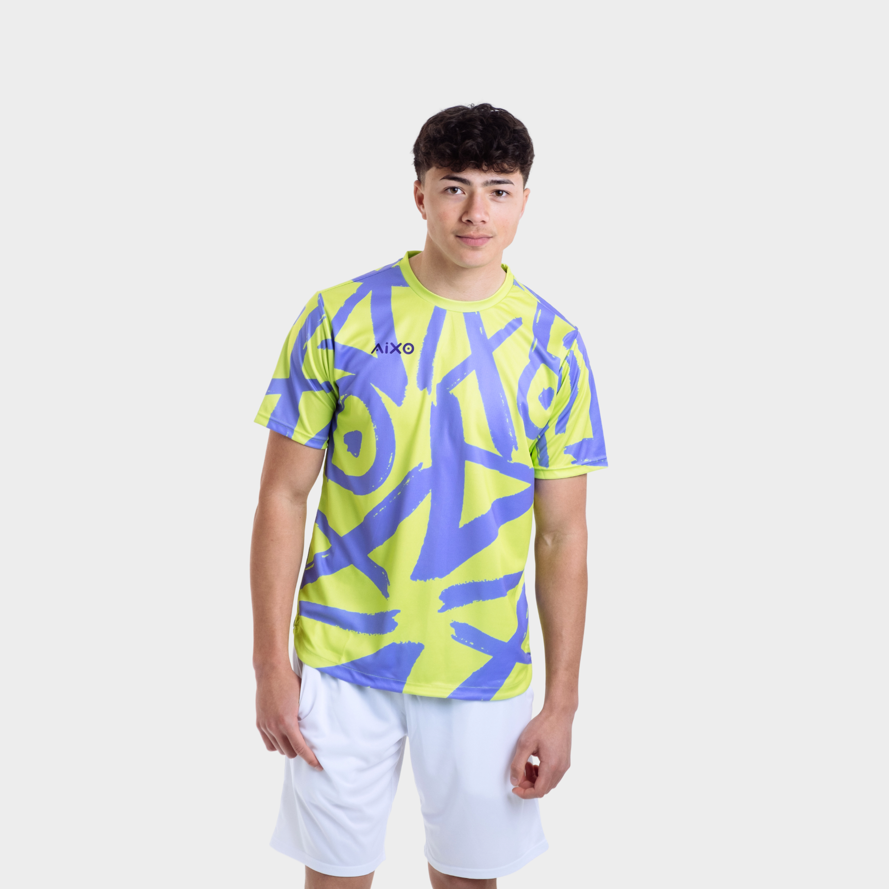 Aixo Tagged Mens T Shirt Teal