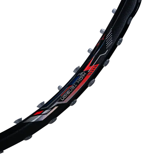 Hundred T-Fusion 300 5U Badminton Racket - Grey/Lime