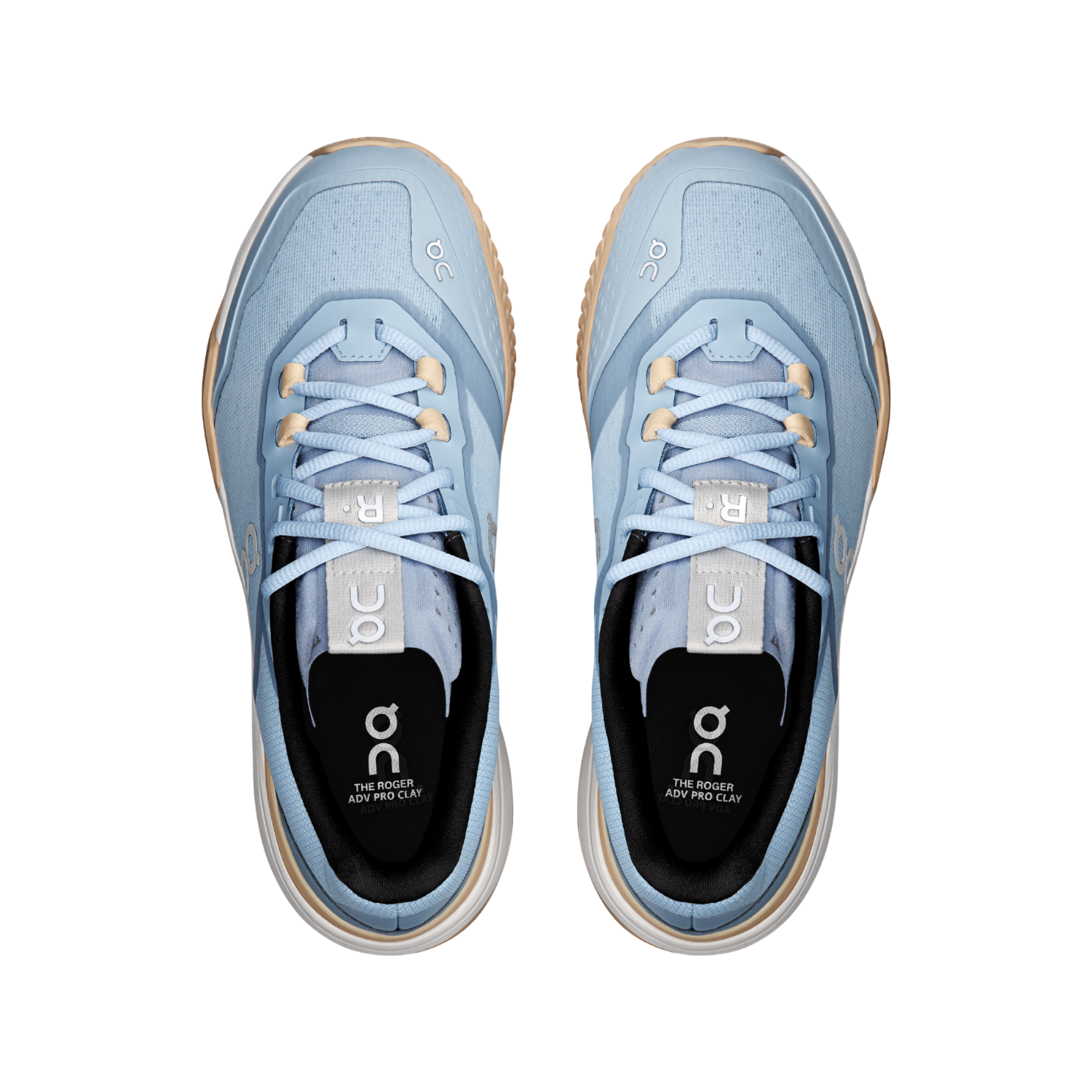 On The Roger Advantage Pro Clay Shoe Women - Chambray/Blonde