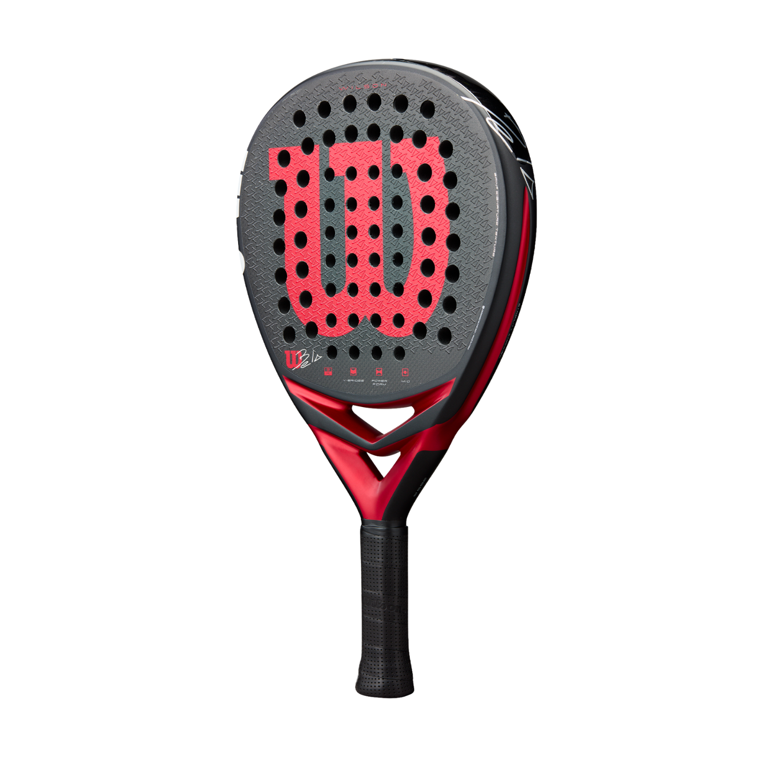 Wilson Bela V3 Padel Racket - Black/Red