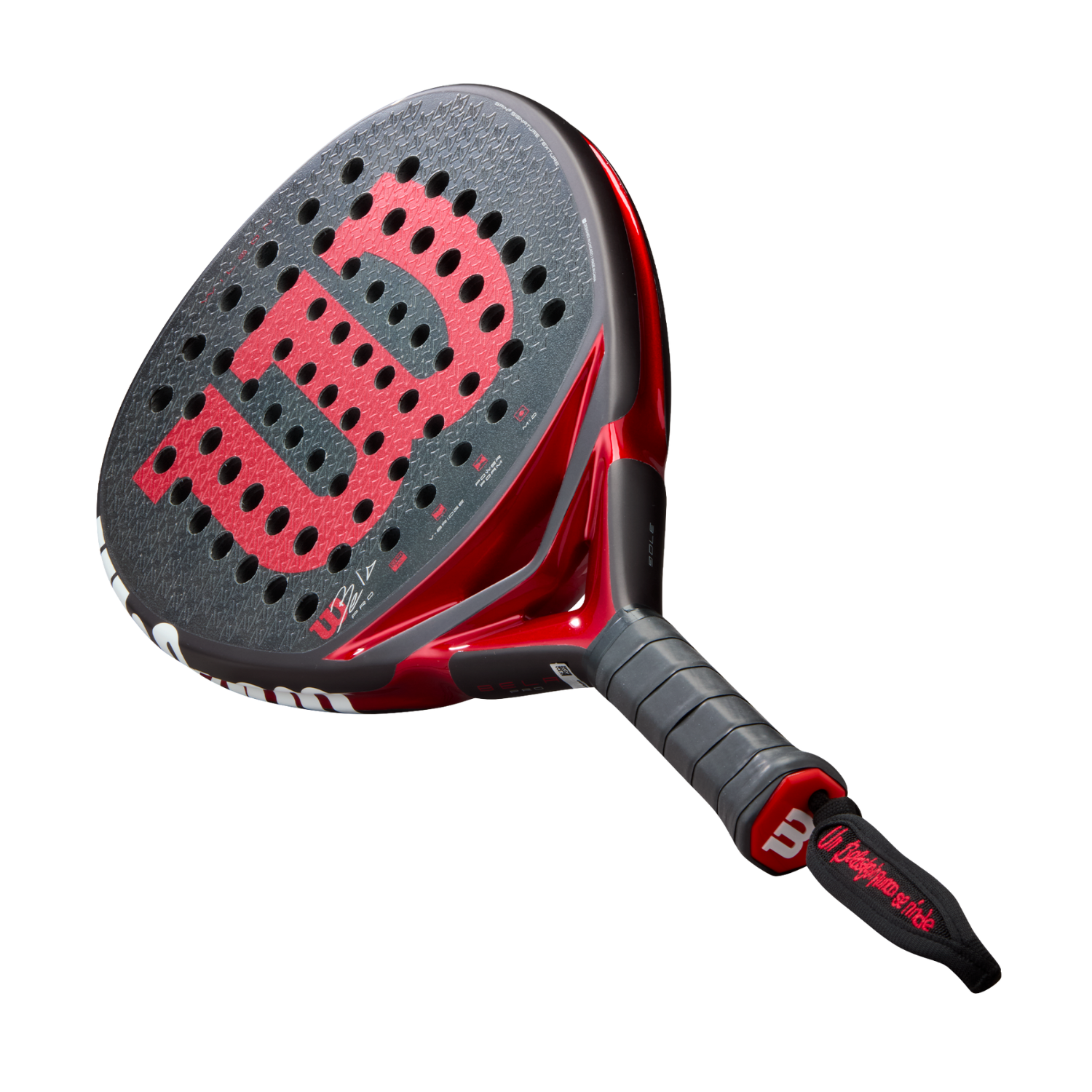 Wilson Bela Pro V3 Padel Racket - Black/Red
