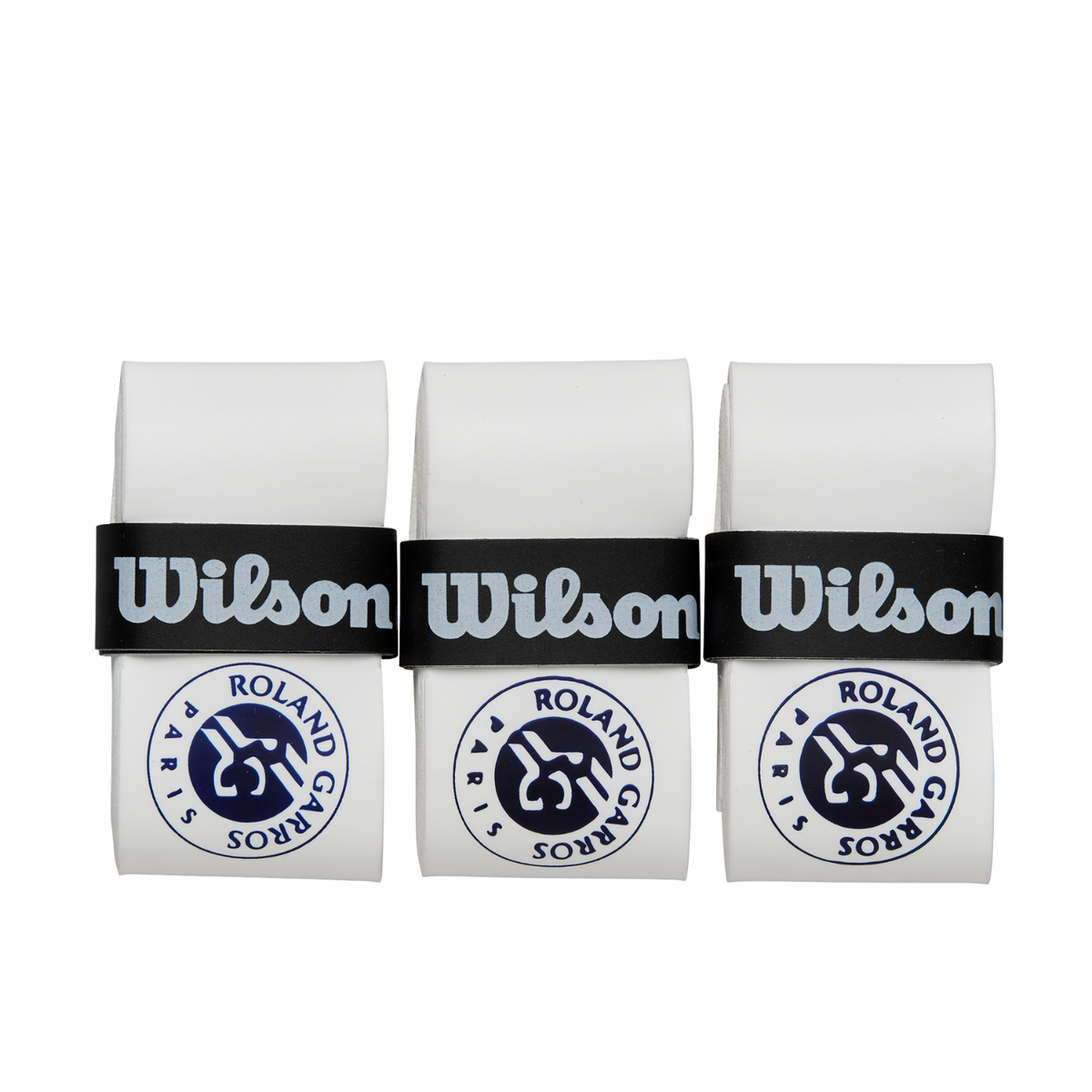 Wilson Roland Garros Overgrips - White/Navy Grips Wilson