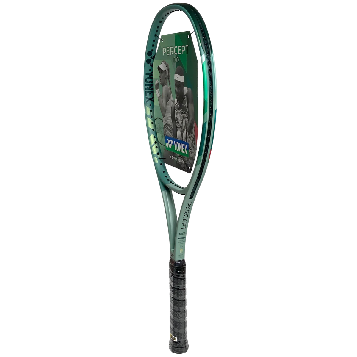 Demo Yonex Percept 100D Tennis Racket 305g Unstrung - Olive Green Demo Tennis Yonex