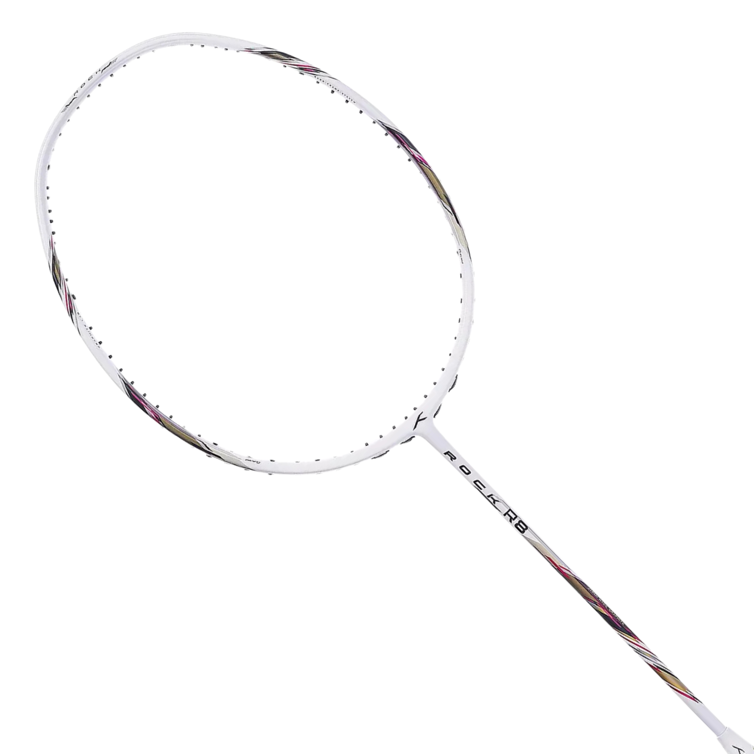 Hundred Rock R8 4U Badminton Racket - White/Black/Pink