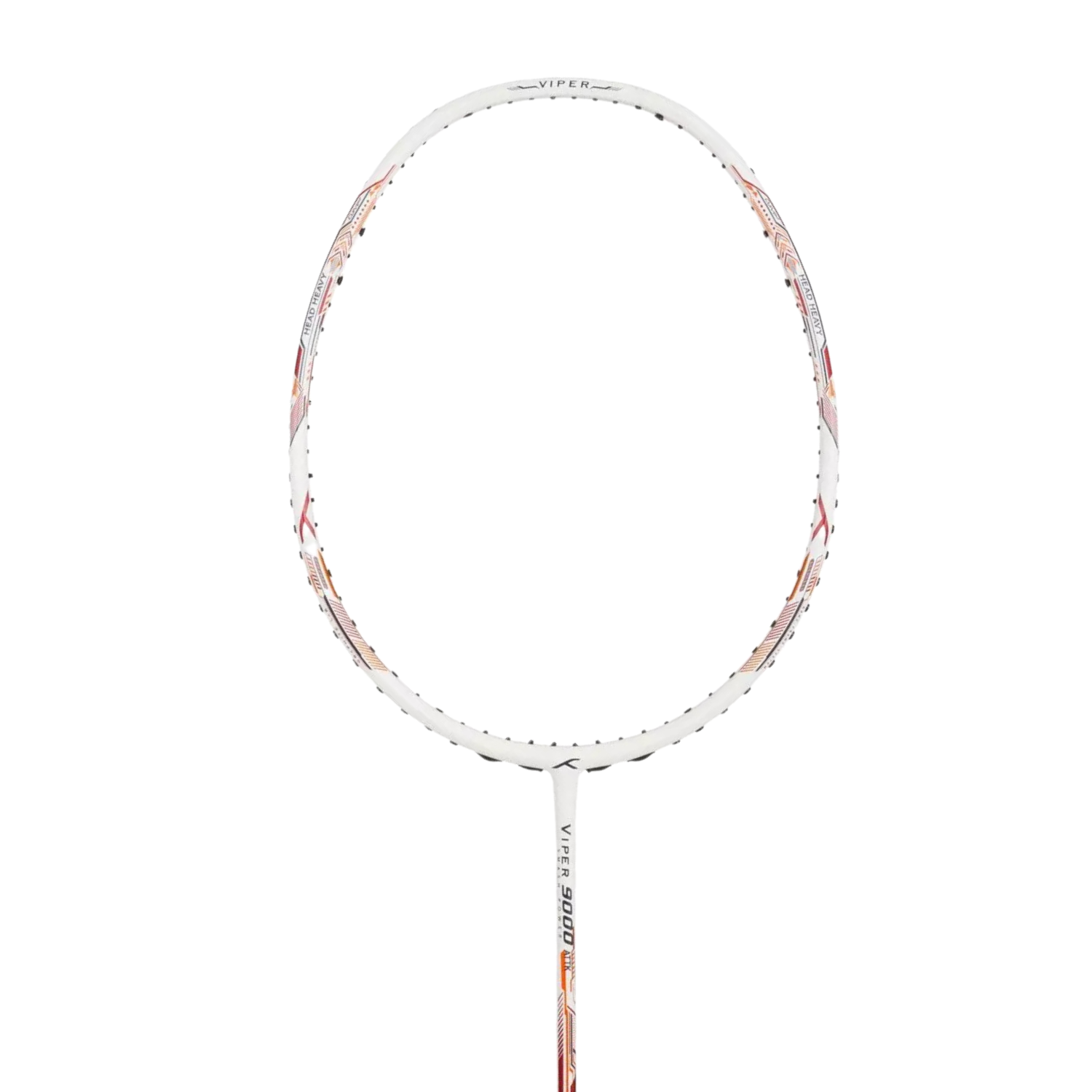 Hundred Viper 9000-5U Badminton Racket - White/Red