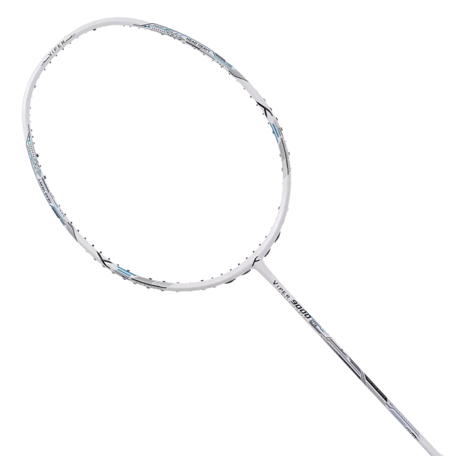Hundred Viper 9000 - 5U Badminton Racket - White/Blue